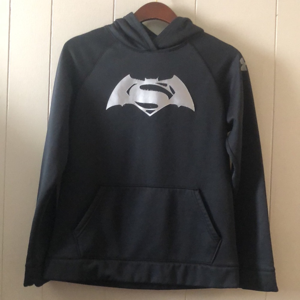 Under armour Batman hoodie black & silver size large